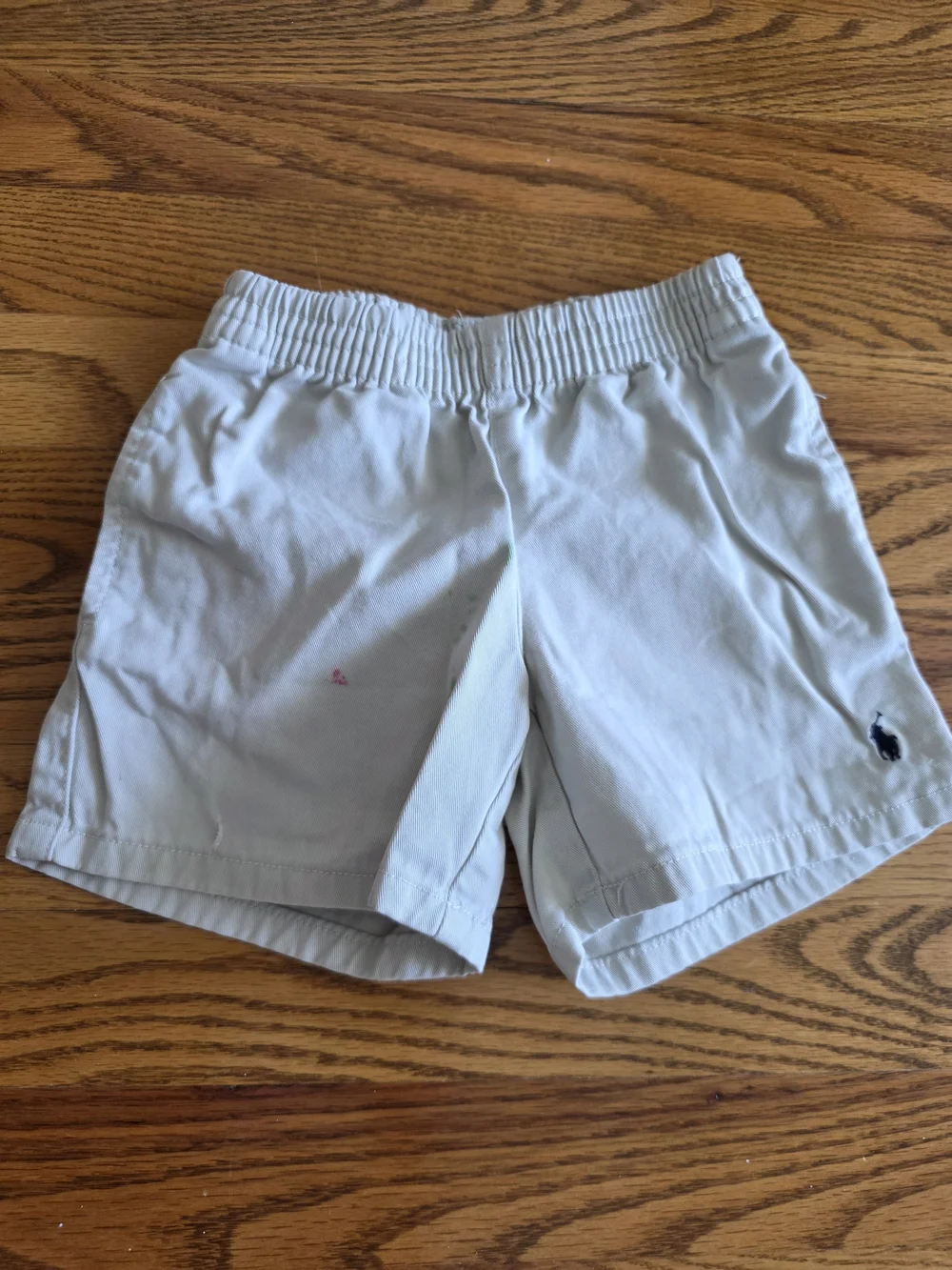 Ralph Lauren Light Gray Kids Pull-On Shorts with Polo Pony